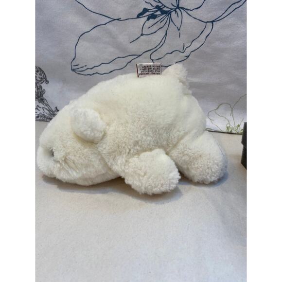 1980 Gund Snuffles White Polar Bear Plush Stuffed Brown Nose Small - Picture 3 of 9